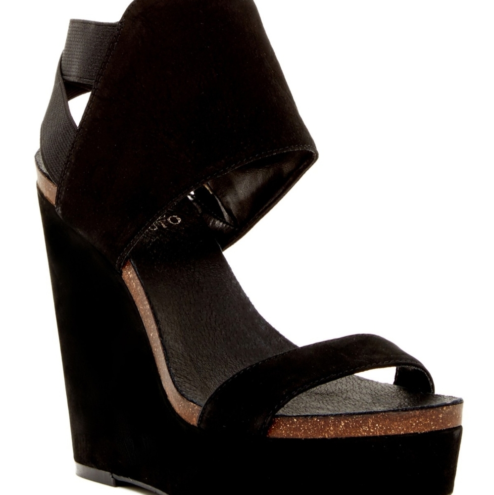 Black Vince Camuto Wedges